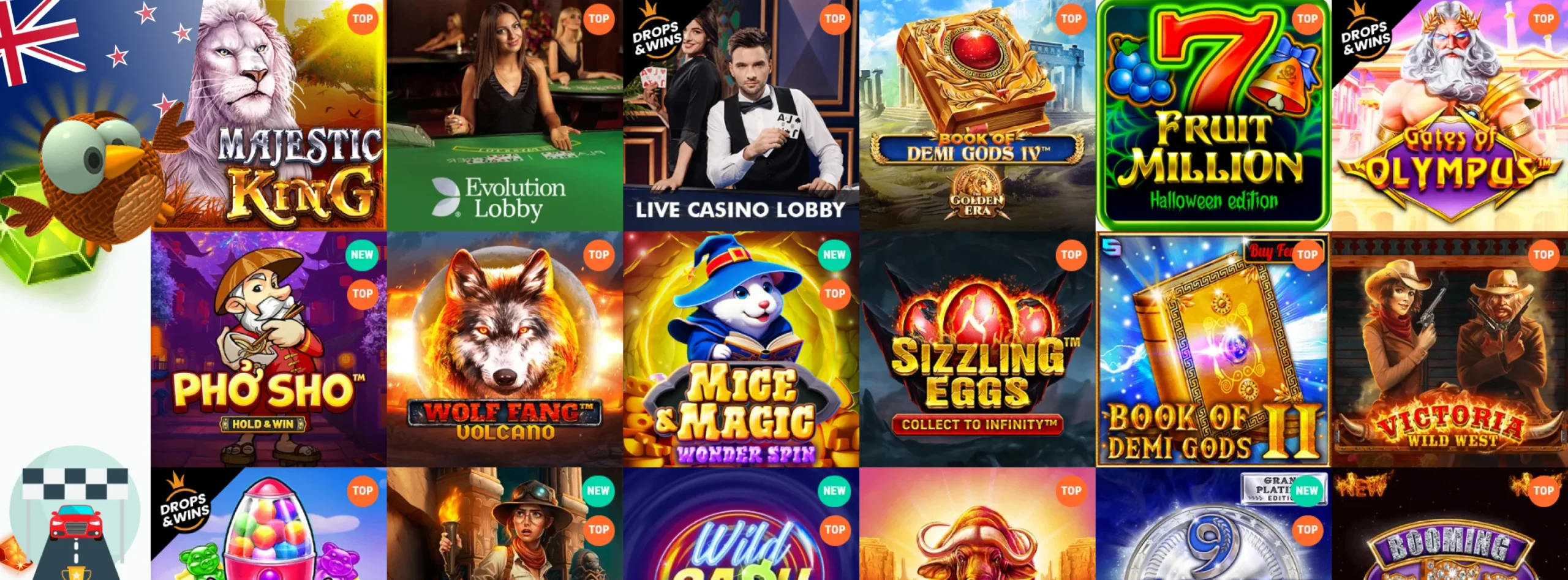 Spinia Casino Games